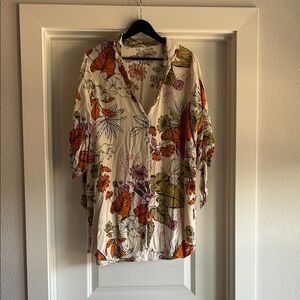 Cupshe Floral Swim Coverup - Multicolor